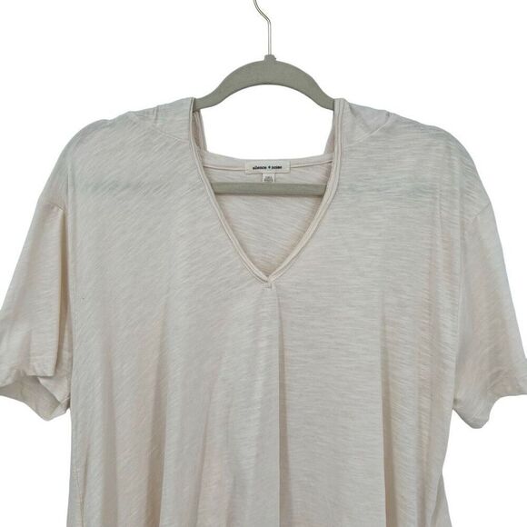 Urban  Outfitters Silence + Noise Oversized Cropped Hoodie Tee Cream XS - Picture 3 of 8